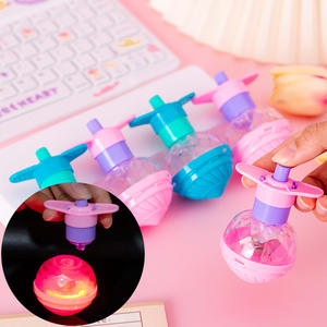 Juguete giratorio de plástico con luz, <span class=keywords><strong>spinner</strong></span> de escritorio, juguete antiestrés, recuerdo de fiesta, piñón giratorio personalizado multicolor - Product Image 1