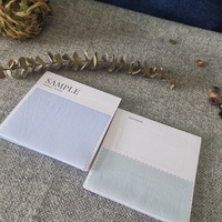 Tarjetas de Muestra de Tela Textil Reciclada con Logotipo Personalizado, Etiquetas de Papel para Muestras de Color con Impresión de Logotipo