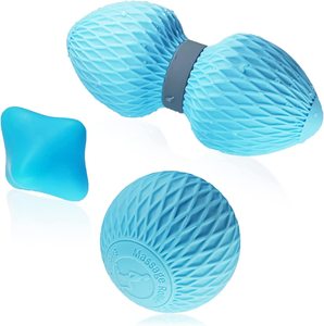 Ensemble de balles de Massage pour les tissus profonds, <span class=keywords><strong>theracane</strong></span> de nœud musculaire, libération myofasciale, Yoga Fitness - Product Image 1