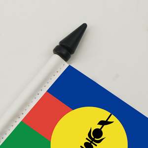 Drapeau <span class=keywords><strong>de</strong></span> table Nouvelle-Calédonie 14x21cm, diverses provinces <span class=keywords><strong>de</strong></span> France, impression numérique polyester - Product Image 2