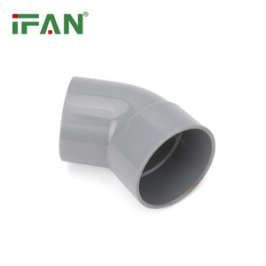 Raccord UPVC standard allemand IFAN <span class=keywords><strong>32</strong></span>-125mm raccord de tuyau en <span class=keywords><strong>PVC</strong></span> <span class=keywords><strong>coude</strong></span> à <span class=keywords><strong>45</strong></span> degrés raccords de plomberie <span class=keywords><strong>PVC</strong></span> - Product Image 5