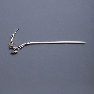 Horquilla para el cabello de estilo gótico nórdico con cuernos de ciervo, piedra de luz de luna, hoja de arce y nudo celta vikingo vintage nórdico - Product Image 3