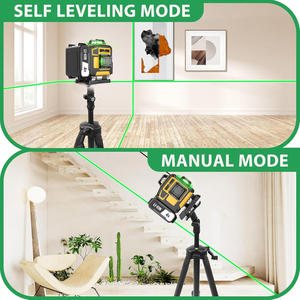 高精度360 °   セルフレベリング4D 16ラインレーザーレベル、充電式バッテリーツール、回転式クロスモデル - Product Image 6