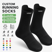 Chaussettes de course rembourrées, antimicrobiennes, respirantes, chaussettes de sport à la cheville, chaussettes de sport invisibles pour les coureurs professionnels, la salle de sport