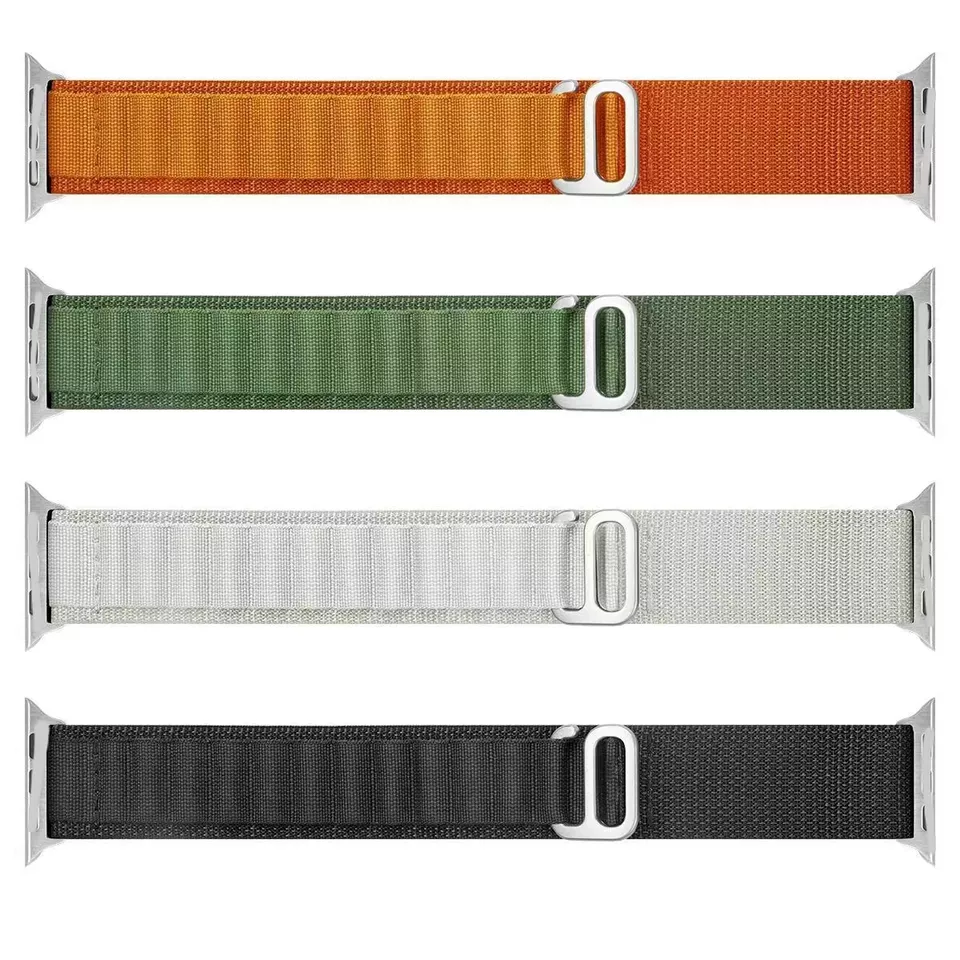 Спортивный альпийский ремешок для наручных часов, нейлоновый браслет для apple watch ultra band, 49 мм 45 мм 41 мм 44 мм 40 мм 42 мм