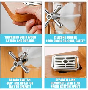 Dispensador de Alimentos Secos, Contenedor Hermético para Almacenamiento de Cereales y Granos, Gran Capacidad, a Prueba de Humedad, Organizador de Despensa de Cocina - Product Image 4