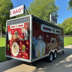 Camión de Helados de Lujo, Diseño de Equipamiento de Cocina Personalizado, Opciones de Colores Vibrantes, Remolque Móvil para Pizza y Bebidas, Quiosco de Comida Callejera - Product Image 4