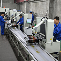 Línea de Producción Automática Multi-estación para Bobinado de Bobinas e Inserción de Papel Aislante