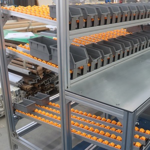 用于滑动货架系统的工厂重力流量轨道聚乙烯/ABS车轮托盘输送机工业平台滚轮轨道 - Product Image 4