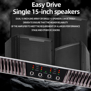 Haute qualité 1U haute puissance 4 canaux 1300Watts amplificateur professionnel numérique de classe D pour la performance de scène de <span class=keywords><strong>Concert</strong></span> d'église - Product Image 6