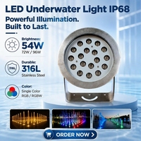 Fontaine musicale dansante LED subaquatique en acier inoxydable IP68 étanche pour extérieur, cascade DMX RGB, projection lumineuse