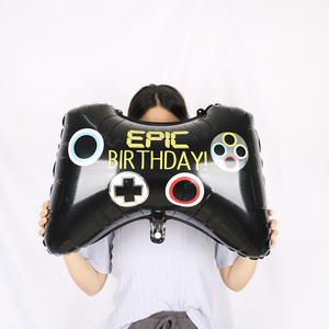 Globos De aluminio con mango De Juego, decoración para fiesta De <span class=keywords><strong>cumpleaños</strong></span>, videojuego, al por mayor, nuevo diseño - Product Image 4