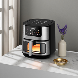 <span class=keywords><strong>Horno</strong></span> con Control Táctil de 15L y Freidora de Aire 110V, de Aluminio con Revestimiento Antiadherente, Ventana Visible, para Cocina Doméstica, Exportación - Product Image 1