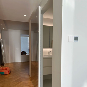 <span class=keywords><strong>Porte</strong></span> <span class=keywords><strong>coulissante</strong></span> <span class=keywords><strong>en</strong></span> <span class=keywords><strong>verre</strong></span> pour salon et chambre à coucher avec rail invisible et kit de roulettes durable, nouvelle arrivée, <span class=keywords><strong>porte</strong></span> magique - Product Image 5