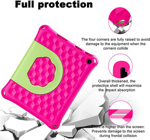 Étui de <span class=keywords><strong>protection</strong></span> pour tablette en EVA pour enfants, nouveau design 2022, compatible avec <span class=keywords><strong>Kindle</strong></span> Fire HD 10 2021 10,1'', coque de <span class=keywords><strong>protection</strong></span> HD 10 - Product Image 2