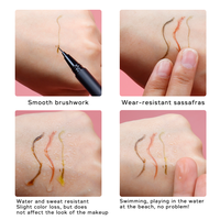 Pensil Alis Cair Vegan Label Pribadi Riasan Kosmetik Profesional Kemasan Pensil Alis Microblading Populer Grosir