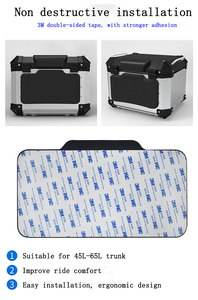 Autocollant de coussin de dossier de <span class=keywords><strong>moto</strong></span> personnalisé pour <span class=keywords><strong>passager</strong></span>, <span class=keywords><strong>sacoche</strong></span> arrière confortable, repose-dos en éponge - Product Image 6