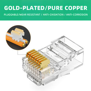 موصل <span class=keywords><strong>RJ45</strong></span> 8P8C بسعر المصنع، أفضل علامة تجارية لموصلات <span class=keywords><strong>RJ45</strong></span> من الفئة 5e والفئة 6 لتوصيل الشبكات - Product Image 3