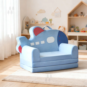 Canapé enfant dessin animé, <span class=keywords><strong>fauteuil</strong></span> compressé pour garçons, chaise en mousse confortable pour la lecture avec housse amovible et lavable - Product Image 6