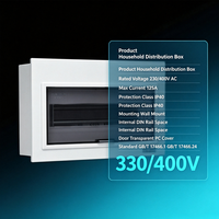 DELIXI Boîtier de distribution d'éclairage en gros, Tableau de protection 100A, Boîtier de disjoncteur sur rail DIN, IP30, 230V, en plastique, avec verrouillage, OEM ODM