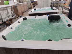 Luxe Hottub Spas Extérieur Piscine <span class=keywords><strong>5</strong></span> <span class=keywords><strong>Personnes</strong></span> Bain À Remous Yacuzzi Baignoire Extérieure Tourbillons En Gros Spa Acrylique Jacuzzier Avec Balboa - Product Image 6