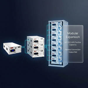 ระบบจัดเก็บพลังงานแบตเตอรี่ LiFePO4 แบบ All-in-One ขนาด 51.2V สำหรับติดตั้งบนแร็ค ความจุ 40-200 กิโลวัตต์ชั่วโมง สำหรับสำรองไฟบ้านและโซลาร์เซลล์สำหรับธุรกิจและอุตสาหกรรม ระบบไฮบริดแบบออฟกริด - Product Image 6