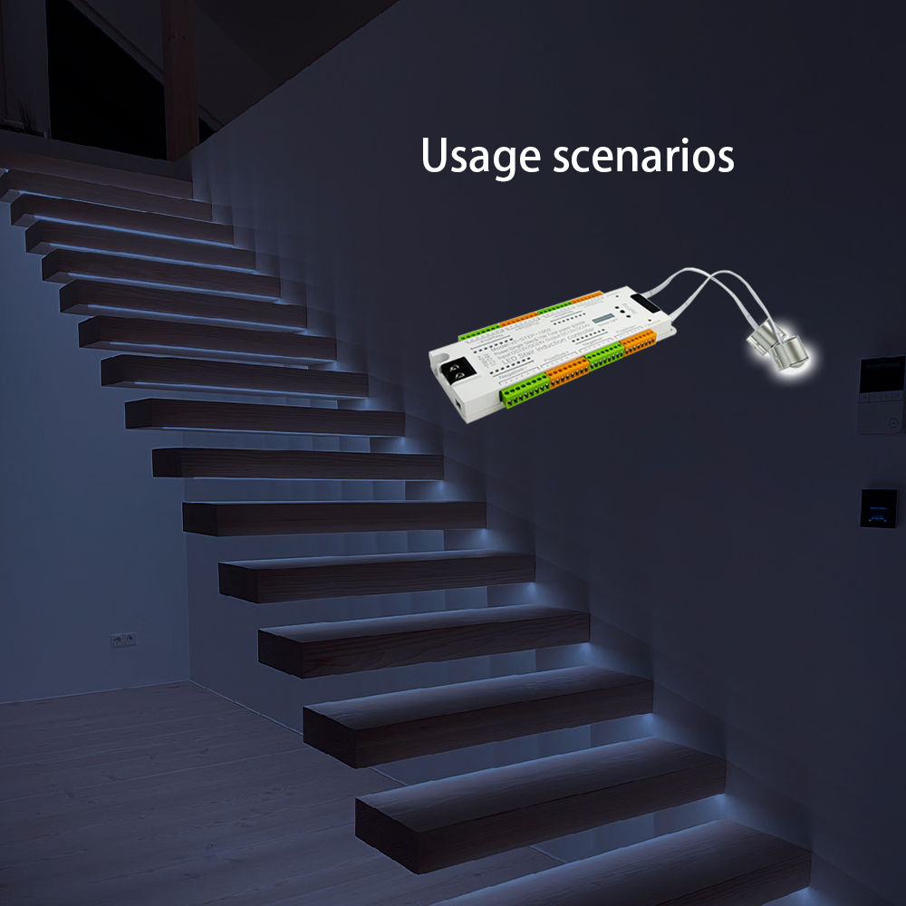 32-Step Stairs Lighting Controller with PIR Sensor 3M Body Motion ...