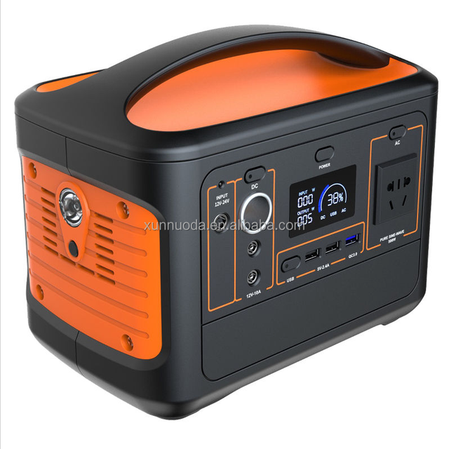 Outdoor Portable Fast Charging Power Station,500W, Travel Camping Power Bank Supply
