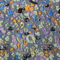 Tissu en organza jacquard transparent, respirant, élégant, doux au toucher, brodé de petites pierres colorées JSB-276-1