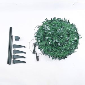 Pop-<b>up</b> Christmas Tree Green PVC Foldable Christmas Tree Round Pagoda Artificial Christmas Tree Holiday Decoration - Product Image 4