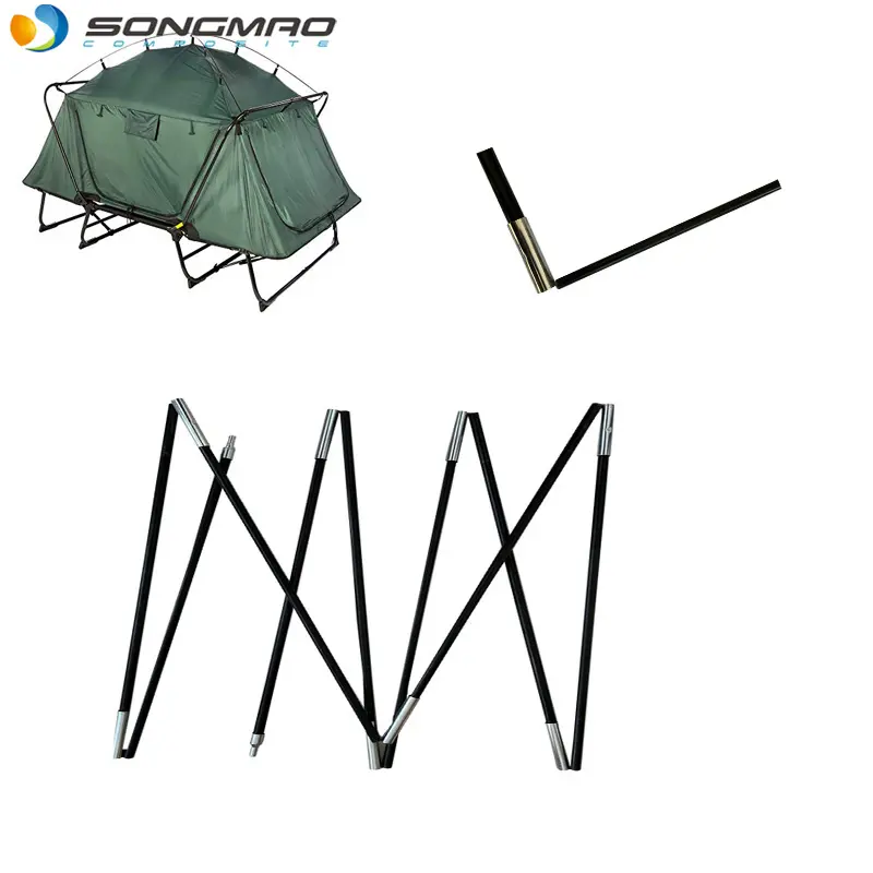 Hoge Sterkte Flexibele Lichtgewicht Frp Staaf 5Mm Glasvezel Tent Pole Voor Camping