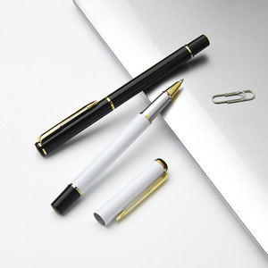 कस्टम उद्यम लेटरिंग 0.5 मिमी कार्बन पानी तटस्थ जेल पेन कार्यालय स्टेशनरी व्यवसाय उपहार बॉक्स थोक धातु पेन - Product Image 2