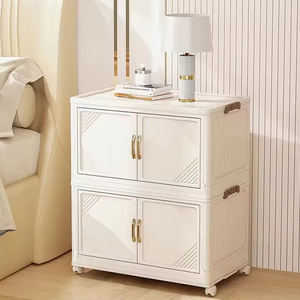 8096-2 China Factory 2 Layer <b>Toy</b> Folding <b>Bathroom</b> Cabinet Organizer <b>Storage</b> Cabinet - Product Image 1