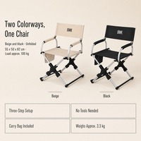 Chaise de jardin moderne en aluminium ultraléger 600D Oxford noire, mobilier d'extérieur, pliable, portable, pour le camping, la plage, le pique-nique, l'école