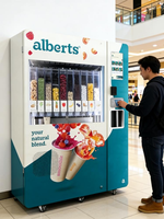 Nieuwe ontwerp groothandel op maat gemaakte ijsautomaten zoete geautomatiseerde natuurlijke verse fruit smoothie automaten