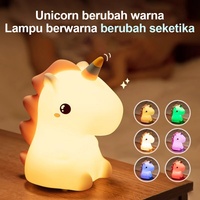 Lampe de chevet LED en silicone en forme de lapin avec capteur tactile, cadeau mignon pour chambre d'enfant, bébé, lampe de nuit