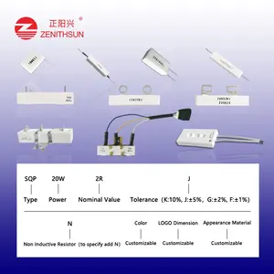Resistencia de cemento de cerámica de 10W Resistencia no inflamable de potencia encapsulada