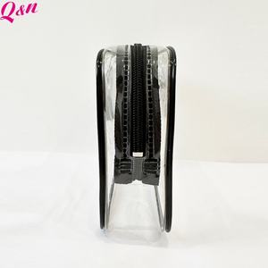 Bolsas de maquillaje OEM promocionales de las mejores ventas Bolsas y estuches de cosméticos de PVC ecológicos Bolsa de cosméticos con impresión de LOGOTIPO personalizado - Product Image 4