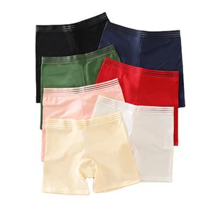 Shorts de sport moulants taille haute pour femmes 2025, leggings courts, robes, teinture unie, polyester non tissé mélangé à du spandex, culottes - Product Image 1