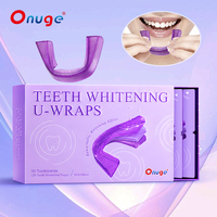 Blanqueador dental seguro para el esmalte, para una sonrisa más brillante, sin sensibilidad, sin peróxido, tiras blanqueadoras de dientes moradas avanzadas al por mayor