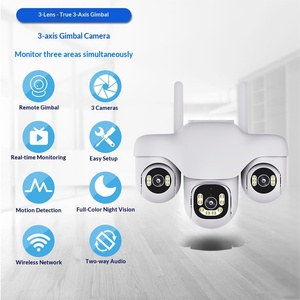 Caméra intelligente pour la maison SC31 V380 4G <span class=keywords><strong>WiFi</strong></span> 6MP 360 °   Caméra IP panoramique <span class=keywords><strong>sans</strong></span> fil à trois yeux et trois têtes avec stockage cloud mobile à distance - Product Image 3