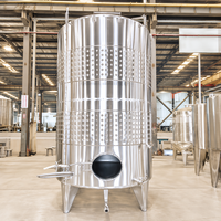Cuve de Fermentation de Vin en Acier Inoxydable 2000L 3000L 5000L avec Système de Refroidissement – Approvisionnement Direct Usine