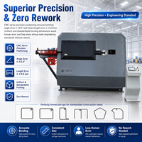 Dobladora de Estribos CNC Motorizada Certificada, Totalmente Automática, Controlada por PLC, de 5-16 mm |   Sistema Inteligente de Detección de Rotura de Material con Carga Adaptativa