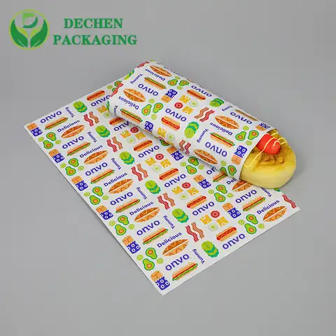 Emballage de feuille d'isolation thermique nid d'abeille feuille d'aluminium hamburger Packaging
