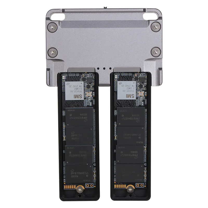 VCOM RAID Dual Bay SSD Enclosure 4TB M.2 NVMe 10Gbps USB 3.2 Gen 2 USB C External Hard Drive Case