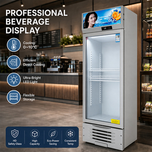 Réfrigérateur vertical commercial BANGMAOL <span class=keywords><strong>pour</strong></span> boissons, avec porte vitrée, personnalisable avec logo, <span class=keywords><strong>pour</strong></span> supermarchés et vente en gros - Product Image 2