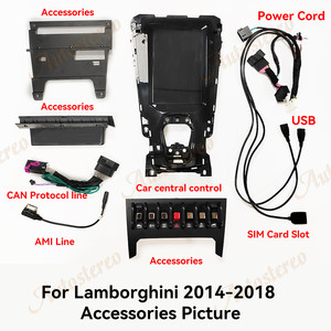 Autoradio multimédia Android 10,4 pouces avec Carplay pour Lamborghini Huracan 2014-2018, navigation <span class=keywords><strong>GPS</strong></span>, lecteur multimédia, autoradio - Product Image 2