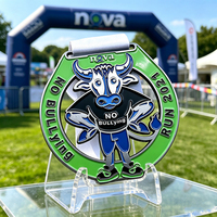 Médailles de sport personnalisées 3D en alliage de zinc pour marathon, plaquées or/argent/bronze, avec ruban durable, idéales pour les salons professionnels et les cadeaux promotionnels.