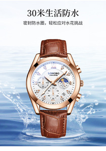 Waterproof <b>Glow</b> <b>in</b> <b>the</b> <b>Dark</b> <b>Watch</b> Fashionable and Trendy Calendar Style - Product Image 5