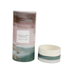 Wholesale custom paper tube cylinder candle box candle and diffusers gift boxes round diffuser box packaging